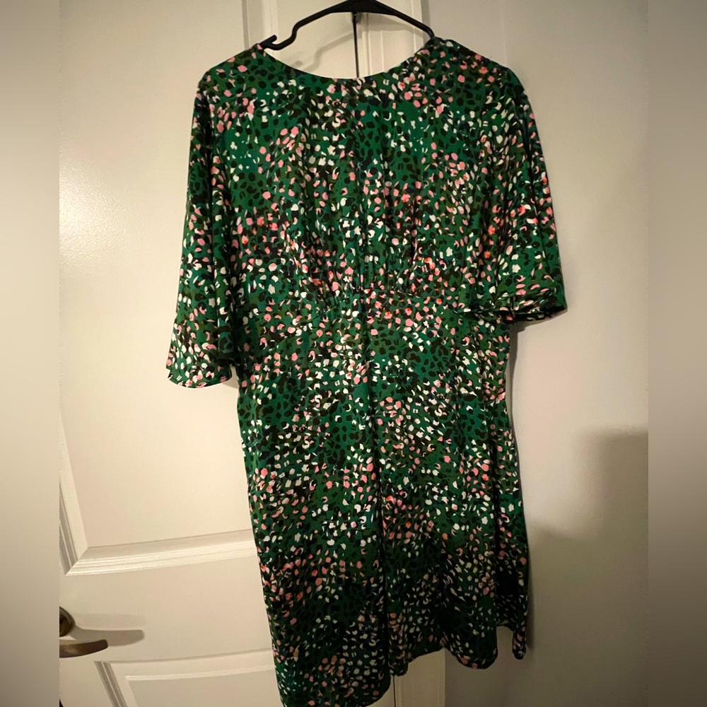 Top shop silky flowy abstract short dress